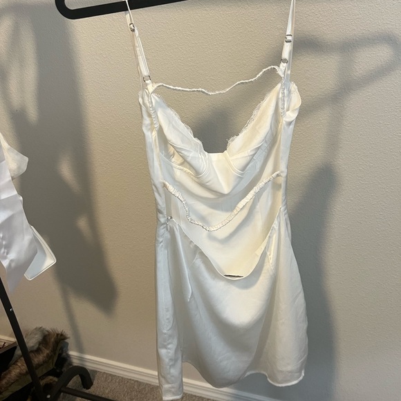 White mini slip dress - Picture 2 of 3